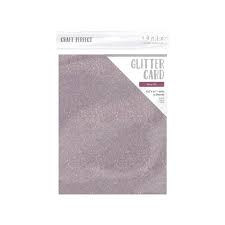 Tonic Craft Tarjeta con purpurina perfecta Berry Fizz 8,5 x 11